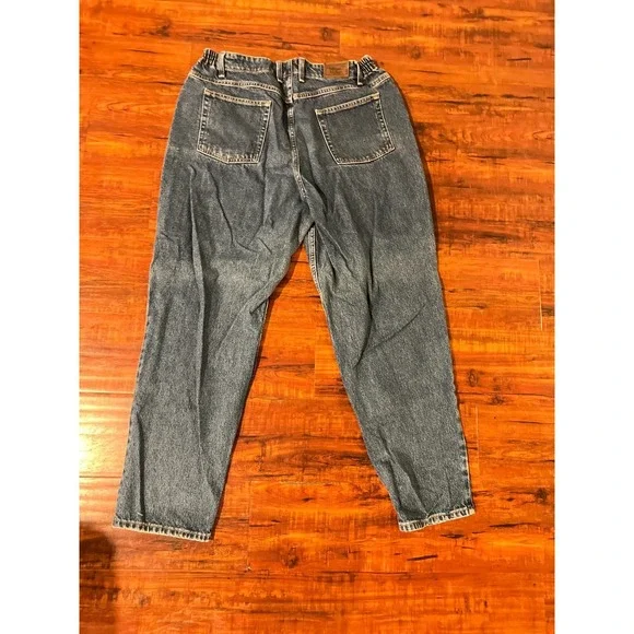 LL Bean Womens High Waist Denim Plus Sz 18 Classic Heritage 90s Flaw Retro Mom - Picture 3 of 7
